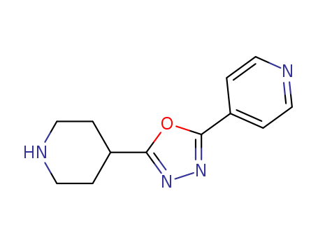 2-(piperidin-4-yl)-5-(pyridin-4-yl)-1,3,4-oxadiazole