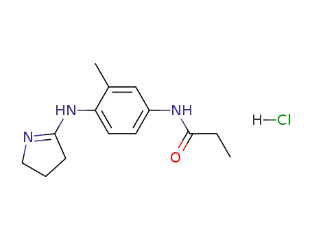 Propanamide,
N-[4-[(3,4-dihydro-2H-pyrrol-5-yl)amino]-3-methylphenyl]-,
monohydrochloride