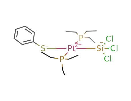 Pt(P(C<sub>2</sub>H<sub>5</sub>)3)2(SC<sub>6</sub>H<sub>5</sub>)(SiCl<sub>3</sub>)
