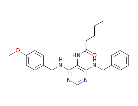 4-[[(6-benzylamino-5-valeramido) pyrimidin-4-yl]aminomethyl]anisole