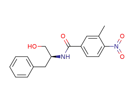 Molecular Structure of 208176-03-8 ((S)-3-Methyl-N-(3-phenylpropan-1-ol-2-yl)-4-nitrobenzamide)