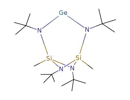 Molecular Structure of 122093-35-0 (GeN(C(CH<sub>3</sub>)3)Si(CH<sub>3</sub>)N(C(CH<sub>3</sub>)3)Si(NC(CH<sub>3</sub>)3)(CH<sub>3</sub>)N(C(CH<sub>3</sub>)3))