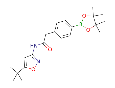 N-(5-(1-methylcyclopropyl)isoxazol-3-yl)-2-(4-(4,4,5,5-tetramethyl-1,3,2-dioxaborolan-2-yl)phenyl)acetamide