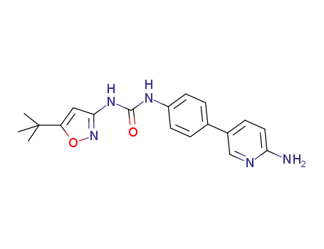 1-[4-(6-aminopyridin-3-yl)-phenyl]-3-(5-tert-butyl-isoxazol-3-yl)urea