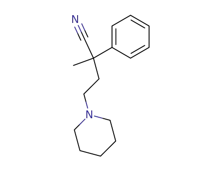 Molecular Structure of 2809-48-5 (2-methyl-2-phenyl-4-(1-piperidyl)butanenitrile)