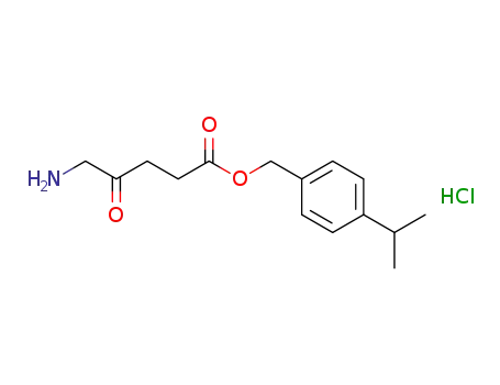 Molecular Structure of 396078-69-6 (4-ISOPROPYL BENZYL 5-AMINOLEVULINATE HYDROCHLORIDE)