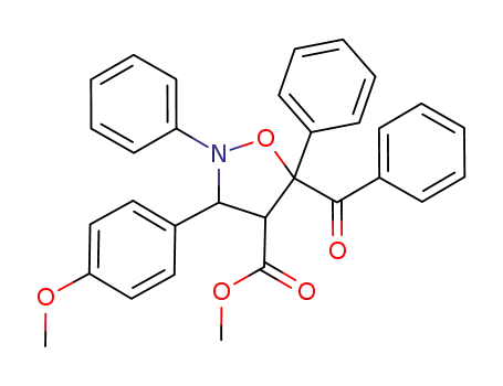 methyl 5-benzoyl-3-(4-methoxyphenyl)-2,5-diphenylisoxazolidine-4-carboxylate