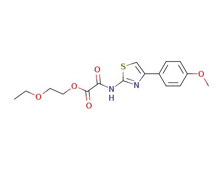 Molecular Structure of 81529-72-8 (2-ethoxyethyl {[4-(4-methoxyphenyl)-1,3-thiazol-2-yl]amino}(oxo)acetate)