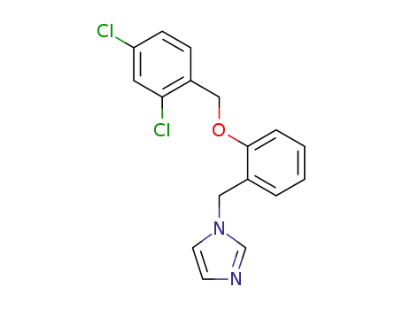 Molecular Structure of 58041-82-0 (1H-Imidazole, 1-[[2-[(2,4-dichlorophenyl)methoxy]phenyl]methyl]-)