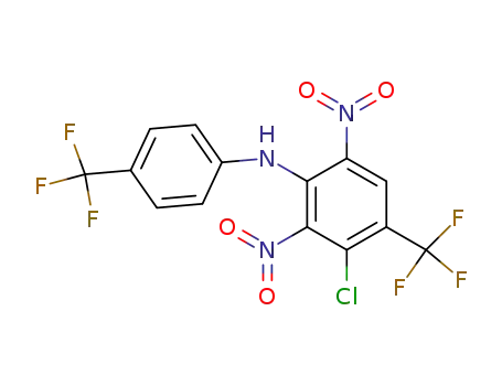 3-chloro-2,6-dinitro-4-(trifluoromethyl)-N-[4-(trifluoromethyl)phenyl]aniline