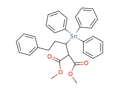 (1-Triphenylstannyl-3-phenyl-propyl)-malonsaeuredimethylester