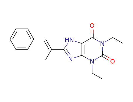 (E)-1,3-Diethyl-8-(alpha-methylstyryl)xanthine