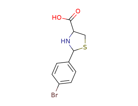 2-(4-Bromophenyl)-1,3-thiazolane-4-carboxylic acid 69570-83-8