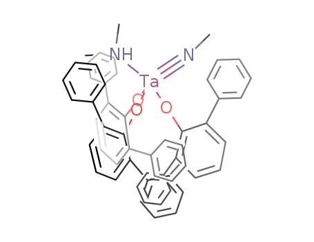 Ta(OC<sub>6</sub>H<sub>3</sub>(C<sub>6</sub>H<sub>5</sub>)2)3(NCH<sub>3</sub>)(NHCH<sub>3</sub>CH<sub>3</sub>)