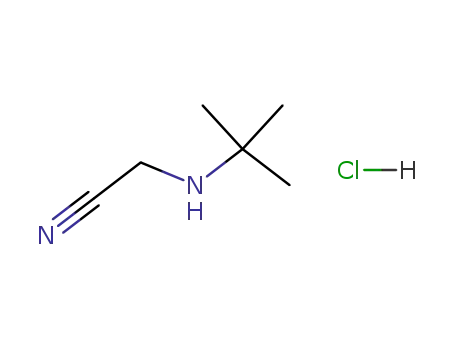 Molecular Structure of 4057-63-0 (Acetonitrile, [(1,1-dimethylethyl)amino]-, monohydrochloride)