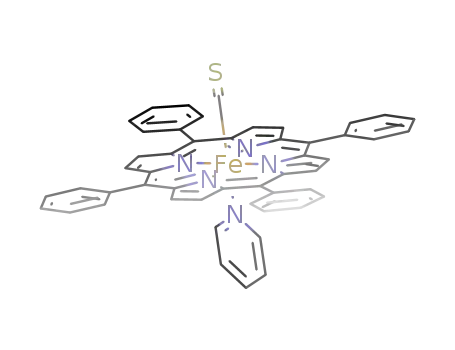 thiocarbonyl(5,10,15,20-tetraphenylporphyrinato)iron(II)(pyridine)