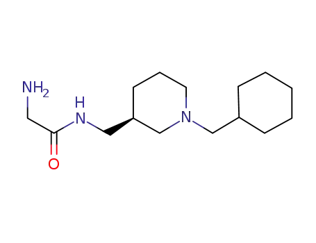 2-amino-N-{((3R)-1-cyclohexylmethyl-3-piperidyl)methyl}acetamide