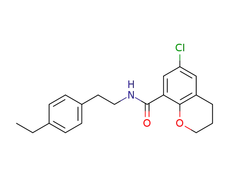 2H-1-Benzopyran-8-carboxamide,
6-chloro-N-[2-(4-ethylphenyl)ethyl]-3,4-dihydro-
