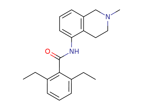 1,2,3,4-TETRAHYDRO-5-(2,6-DIETHYLBENZAMIDO)-2-METHYLISOQUINOLINECAS