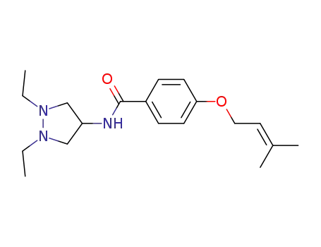 Benzamide, N-(1,2-diethyl-4-pyrazolidinyl)-4-[(3-methyl-2-butenyl)oxy]-