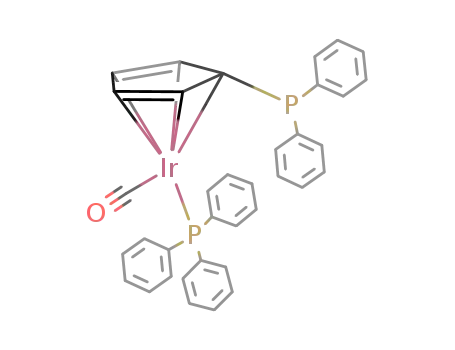 Molecular Structure of 106500-77-0 (Ph2P(η5-C5H4)Ir(CO)(PPh3))