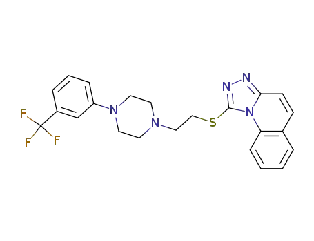 1-[2-(4-(3-Trifluoromethylphenyl)piperazin-1-yl)ethylmercapto]-s-triazolo(4,3-a)quinoline