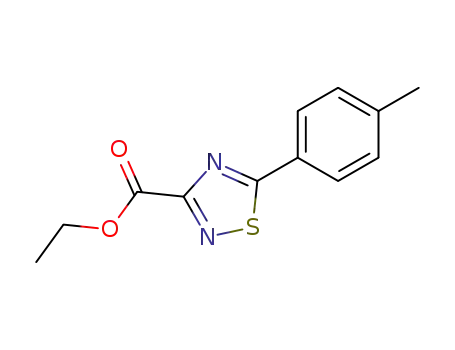 5-<i>p</i>-tolyl-[1,2,4]thiadiazole-3-carboxylic acid ethyl ester