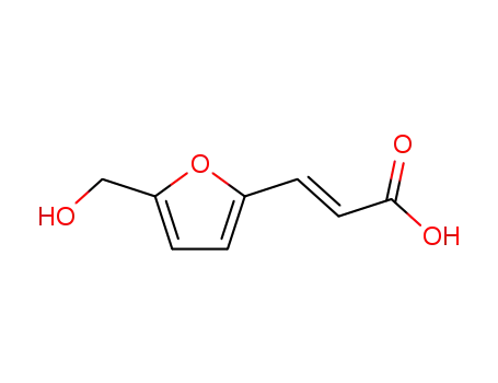 Molecular Structure of 79324-98-4 (2-Propenoic acid, 3-[5-(hydroxymethyl)-2-furanyl]-)