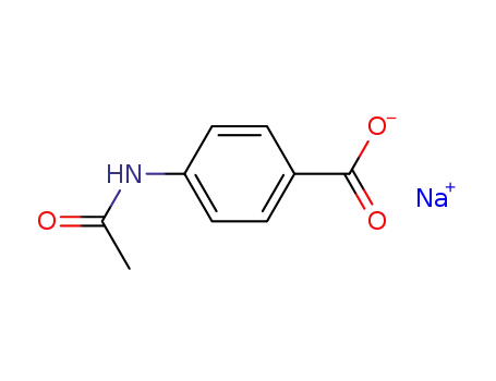 Molecular Structure of 29305-16-6 (p-Acetylaminobenzoic acid sodium salt)