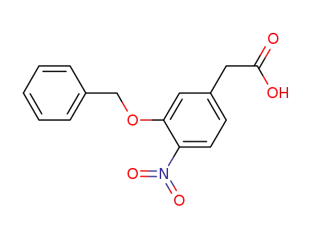 Molecular Structure of 171725-85-2 (Benzeneacetic acid, 4-nitro-3-(phenylmethoxy)-)