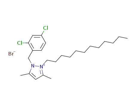 2-(2,4-dichlorobenzyl)-3,5-dimethyl-1-dodecyl-pyrazolium bromide