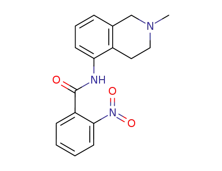 Molecular Structure of 37481-43-9 (2-Nitro-N-(1,2,3,4-tetrahydro-2-methylisoquinolin-5-yl)benzamide)