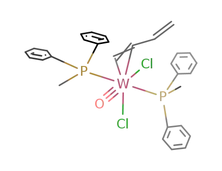 W(O)Cl2(PMePh2)2(η2-butadiene)