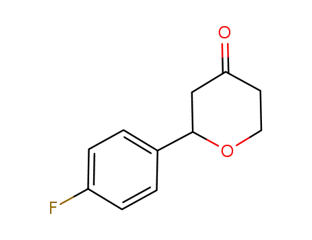 (+/-)-2-(4-fluorophenyl)-tetrahydro-2H-pyran-4-one