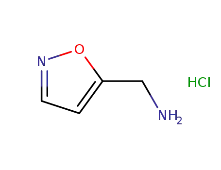 Molecular Structure of 440099-32-1 (C-ISOXAZOL-5-YL-METHYLAMINE HYDROCHLORIDE)