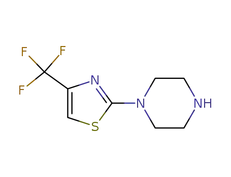 Molecular Structure of 107507-53-9 (1-(4-Trifluoromethyl-thiazol-2-yl)-piperazine)