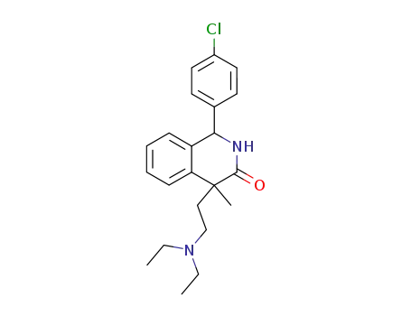 Molecular Structure of 56951-18-9 (1-(4-chlorophenyl)-4-methyl-4-(2-N,N-diethylaminoethyl)-1,4-dihydro-2H-isoquinoline-3-one)