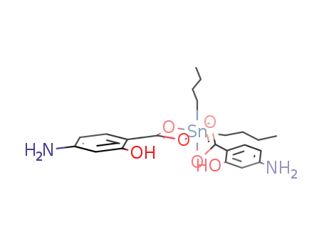 Molecular Structure of 3026-83-3 (Phenol, 2,2'-[(dibutylstannylene)bis(oxycarbonyl)]bis[5-amino-)