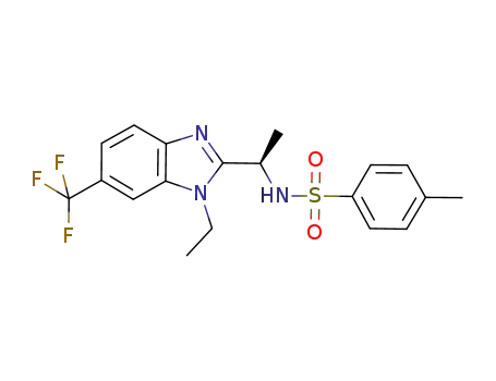 (R)-N-(1-(1-ethyl-6-(trifluoromethyl)-1H-benzo[d]imidazol-2-yl)ethyl)-4-methylbenzenesulfonamide