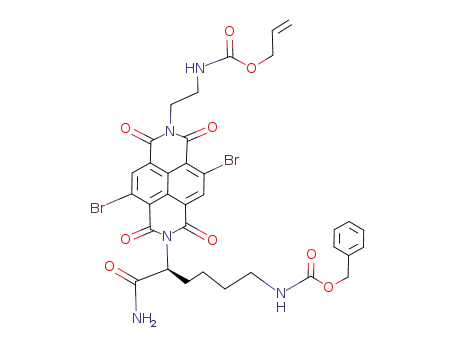 C<sub>34</sub>H<sub>31</sub>Br<sub>2</sub>N<sub>5</sub>O<sub>9</sub>
