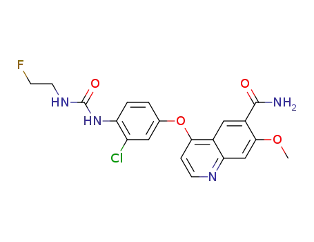 4-(3-chloro-4-(2-fluoroethylaminocarbonyl)aminophenoxy)-7-methoxy-6-quinolinecarboxamide