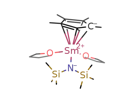 pentamethylcyclopentadienyl Sm(II) bis(trimethylsilyl)amide bis(tetrahydrofuran)
