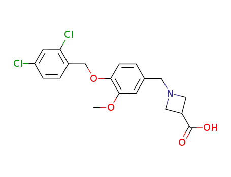 1-(4-((2,4-dichlorobenzyl)oxy)-3-methoxybenzyl)azetidine-3-carboxylic acid