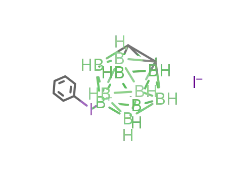 Molecular Structure of 81353-29-9 (phenyl-9-0-carboranyliodonium iodide)