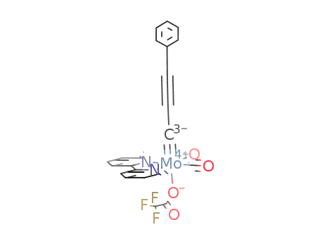 2,2'-bipyridyl(dicarbonyl)(trifluoroacetato)(phenylpropynylidyne)molybdenum