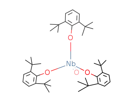 Molecular Structure of 141607-48-9 (NbO(2,6-di-t-butylphenoxide)3)
