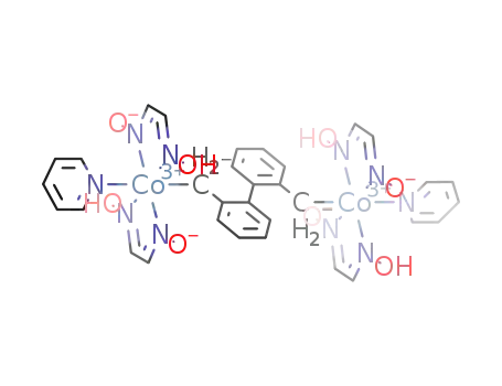 Molecular Structure of 690996-90-8 ([(Co(pyridine)(glyoxime)2)2(CH<sub>2</sub>C<sub>6</sub>H<sub>4</sub>C<sub>6</sub>H<sub>4</sub>CH<sub>2</sub>)])