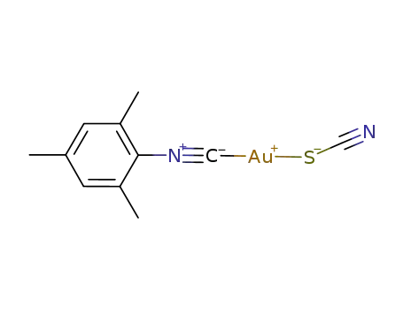 (mesityl isocyanide)Au(SCN)