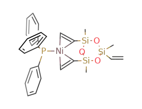 [Ni(PPh3)(η4-CH2=CHSi(Me)(μ-O))3]