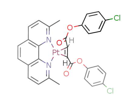 (di(4-chlorophenyl)fumarate)(2,9-dimethyl-1,10-phenanthroline)platinum<sup>(0)</sup>